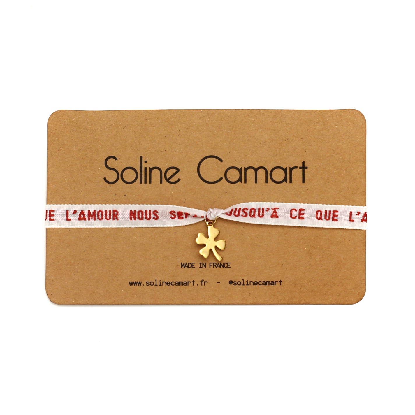 Bracelet cadeau phrase poeme l amour nous separe