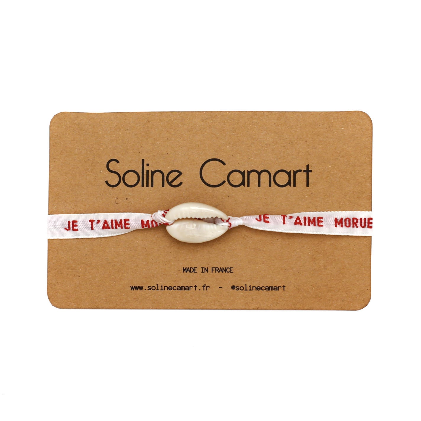 bracelet humour je t aime morue