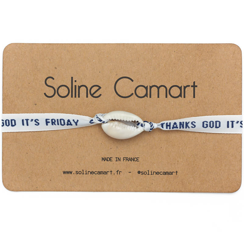 Bracelet cadeau Thanks God It s Friday