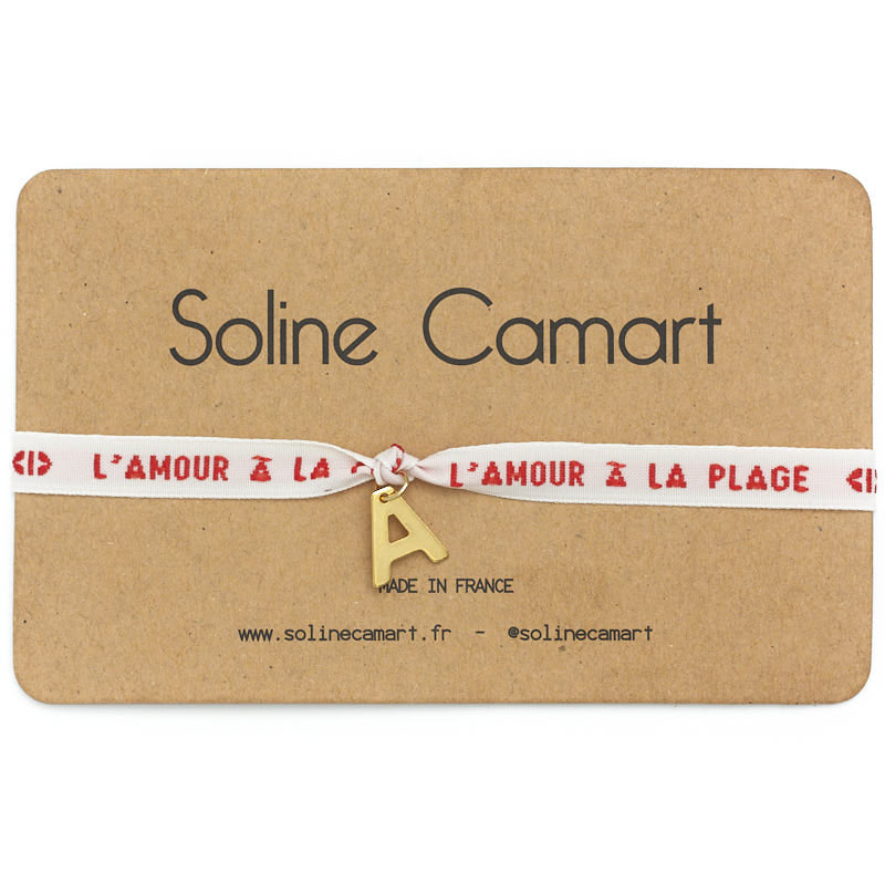 bracelet amour a la plage personnalise