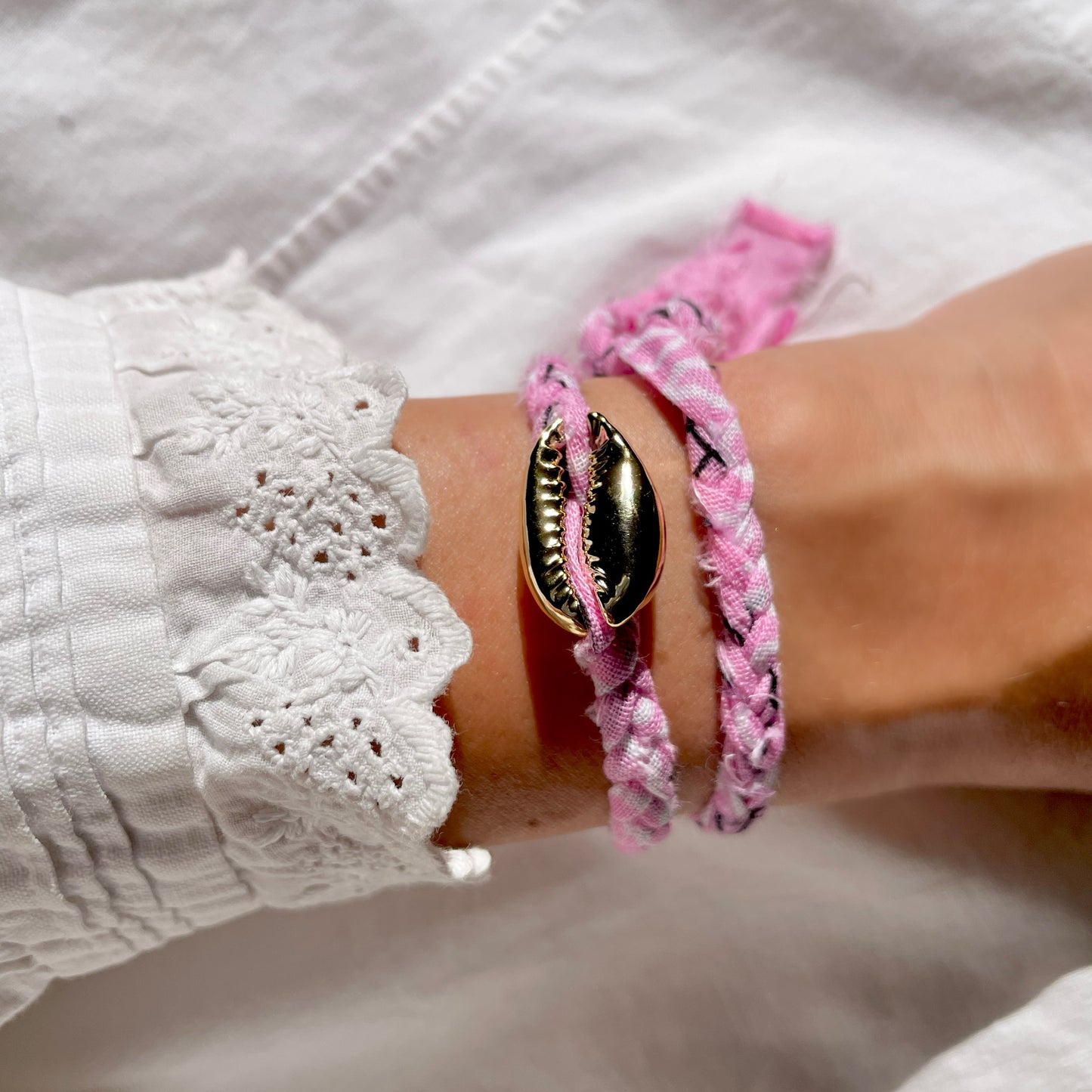 Bracelet bandana et coquillage