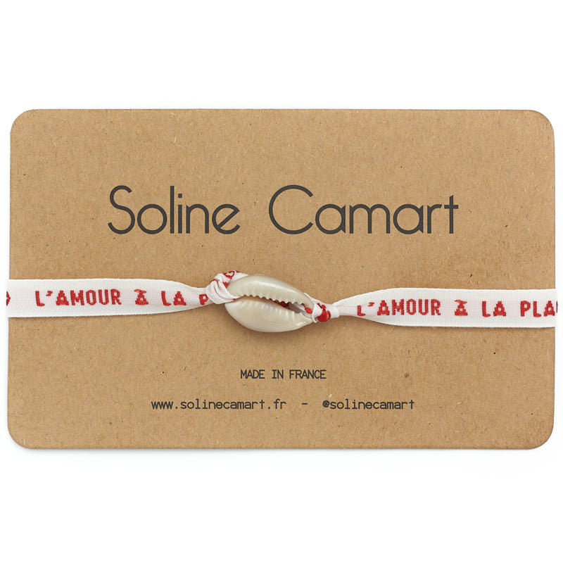 bracelet Amour a la Plage coquillage