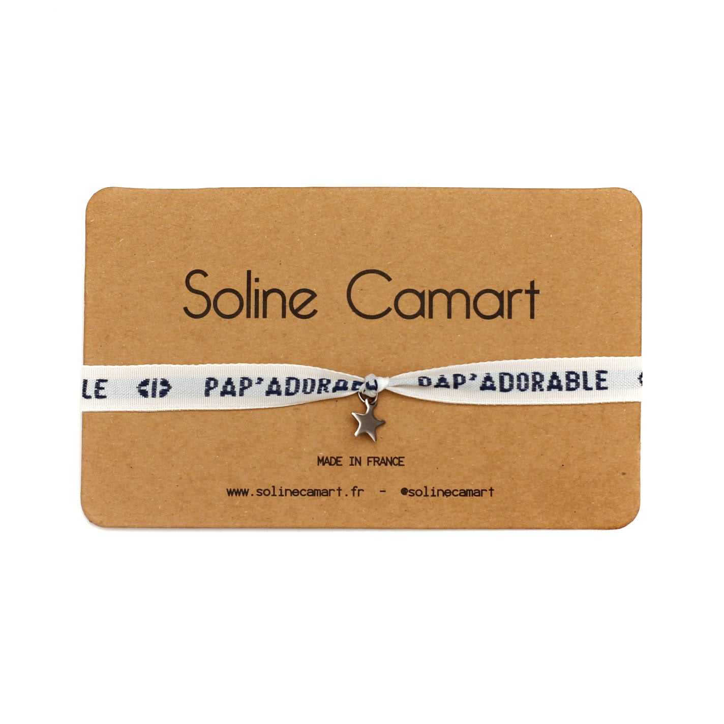 Bracelet Cadeau pere mignon bleu etoile