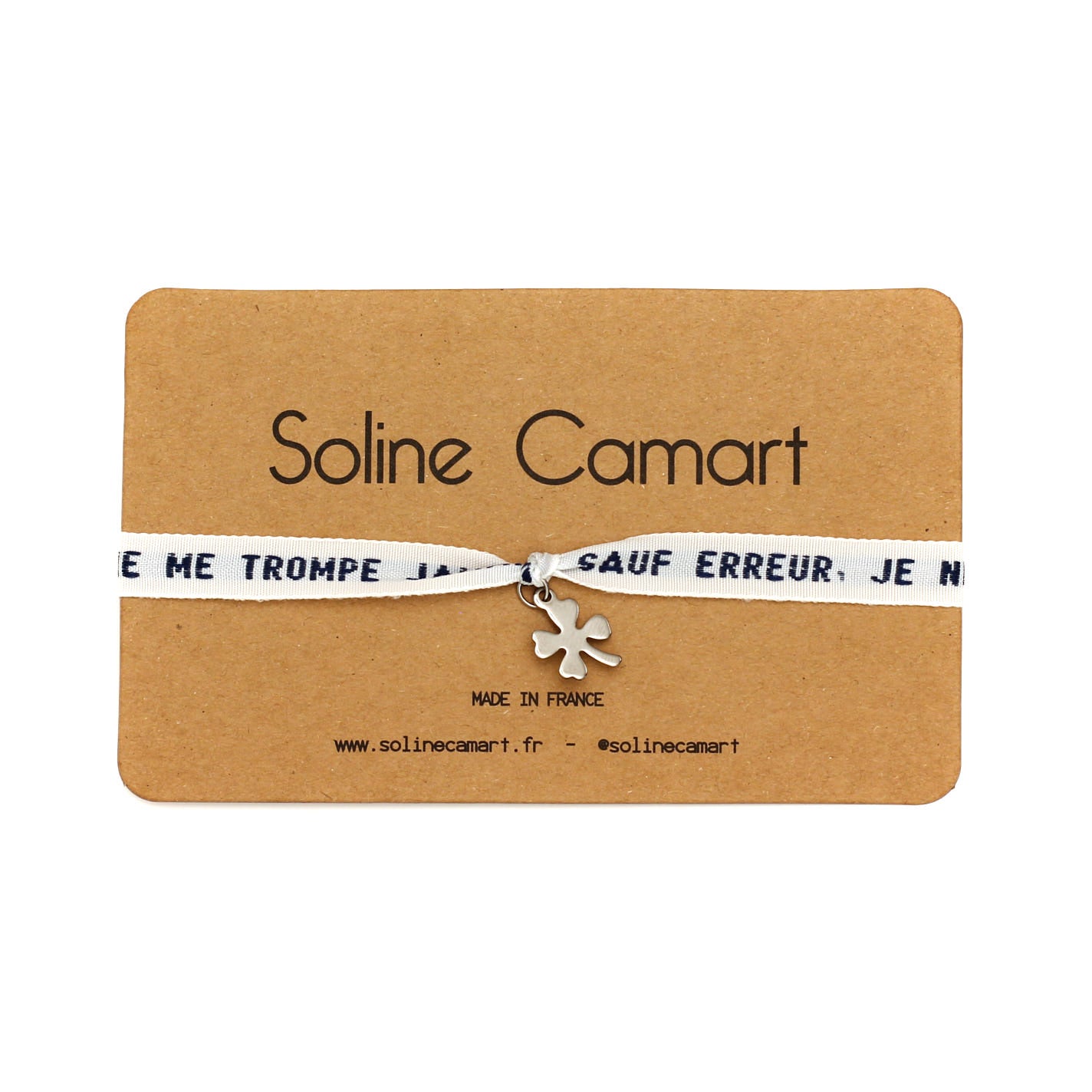Bracelet phrase drole cadeau humour pretentieux bijou argent