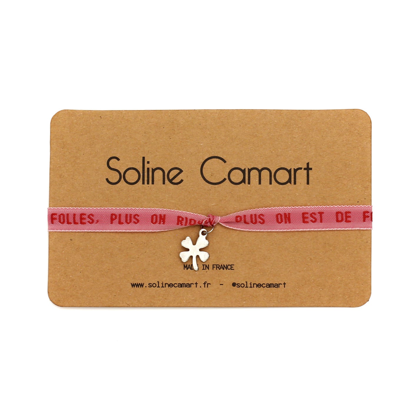cadeau bracelet copine phrase drole