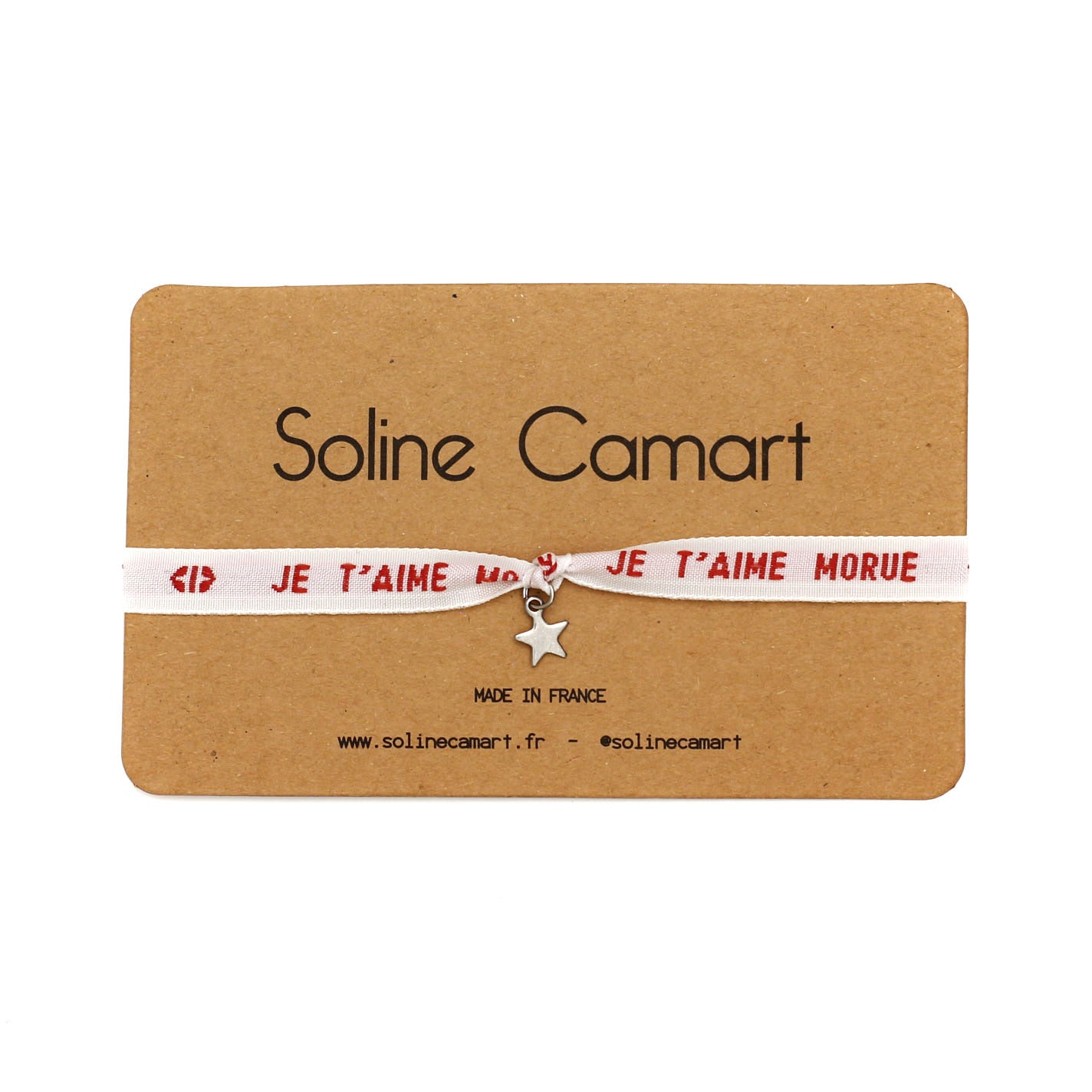 cadeau bracelet humour je t aime morue