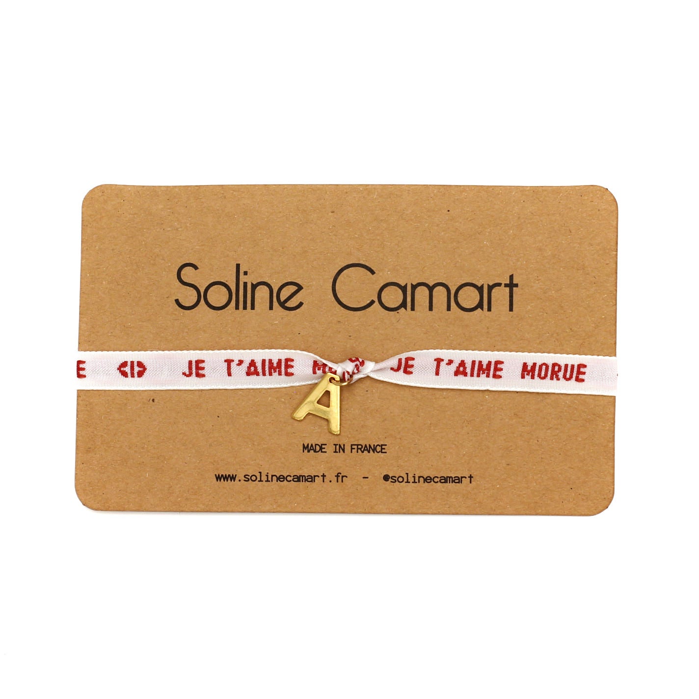 bracelet humour je t aime morue personnalise