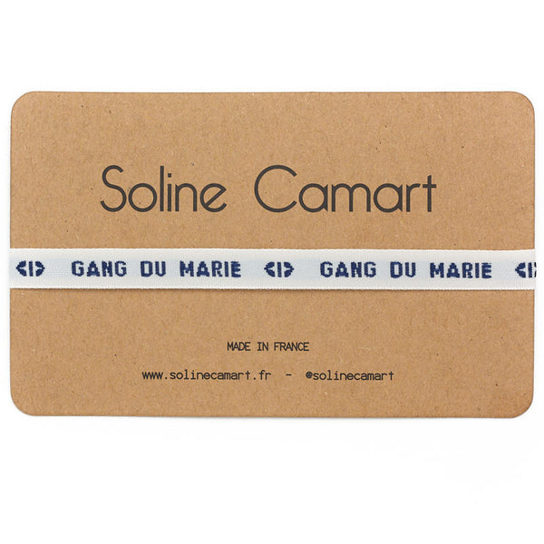 Bracelet Gang du Marié Message Brodé EVG Homme Bleu