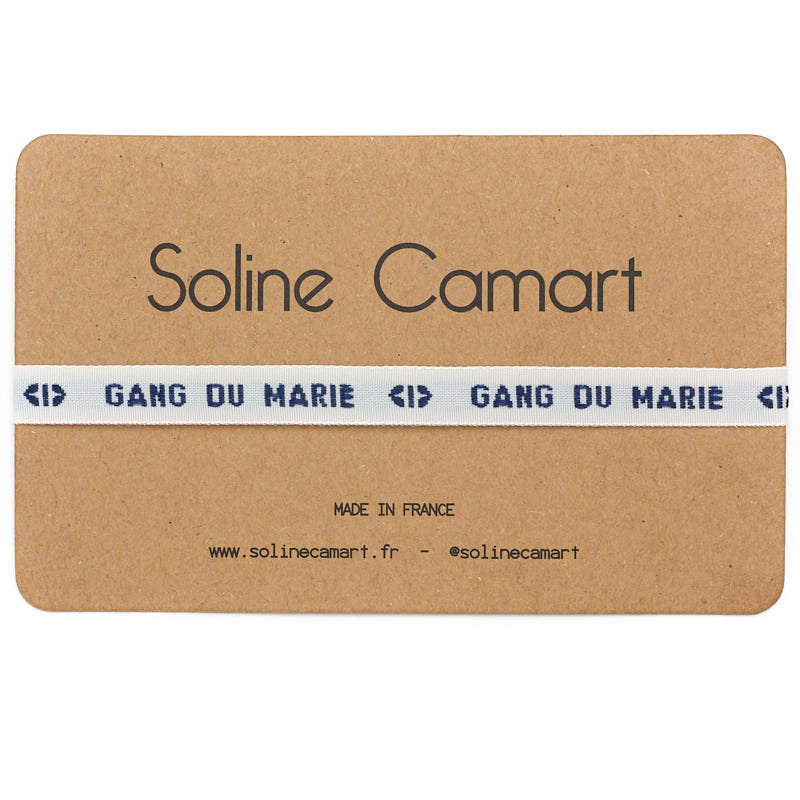Bracelet Gang du Marié Message Brodé EVG Homme Bleu
