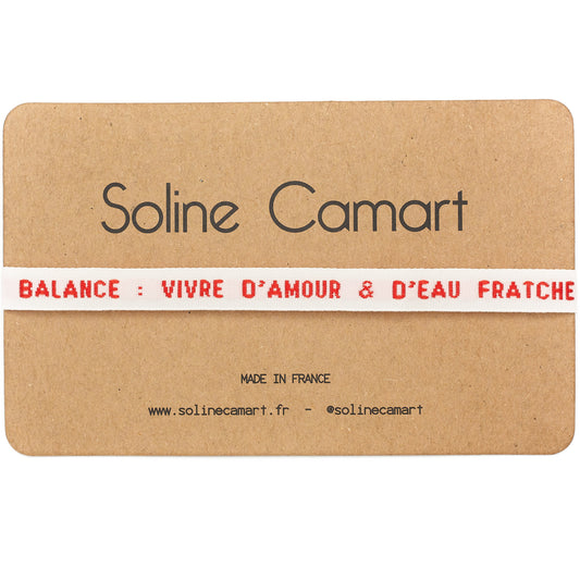 bracelet balance signe astrologique