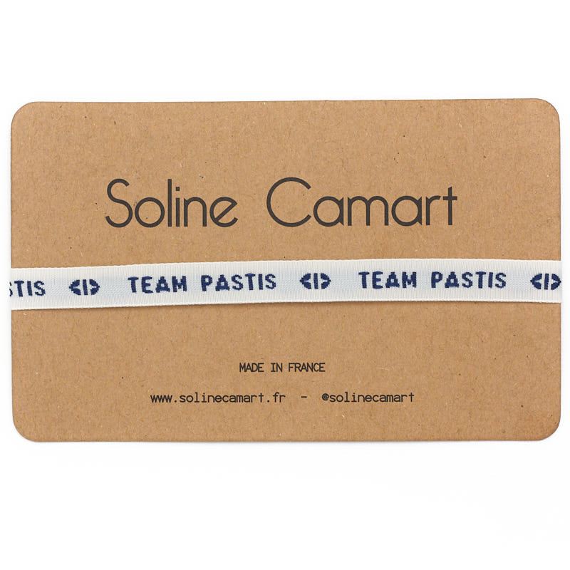 Bracelet Team Pastis Message Brodé Bleu