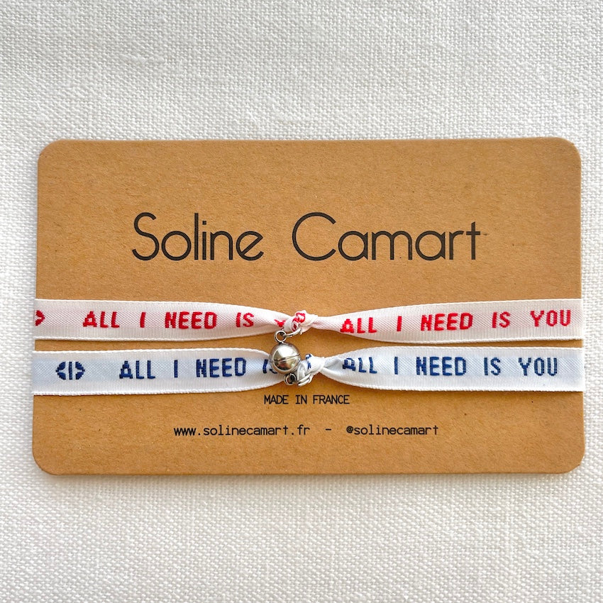Bracelet amour All I need is you