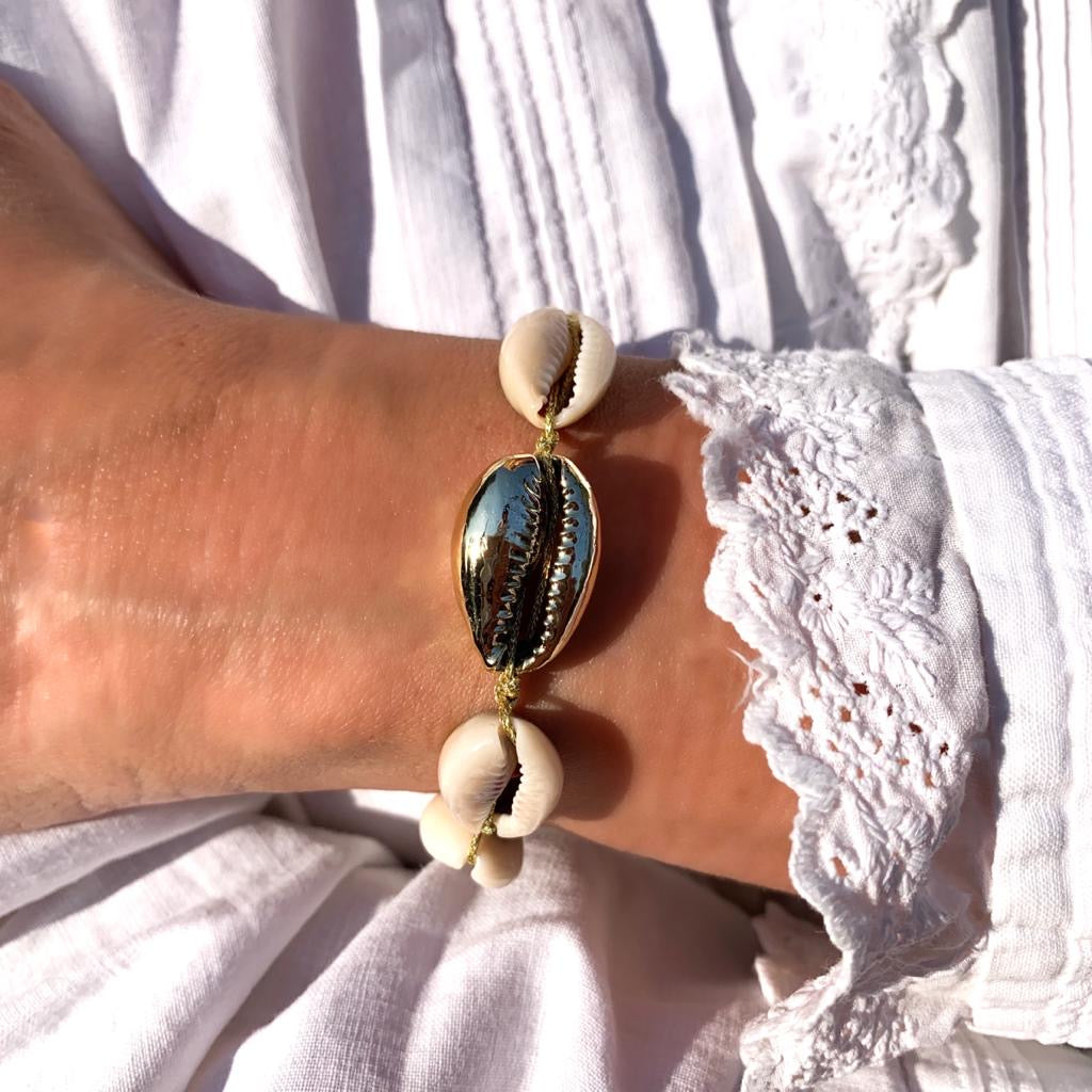 Bracelet coquillages naturels vacances plage