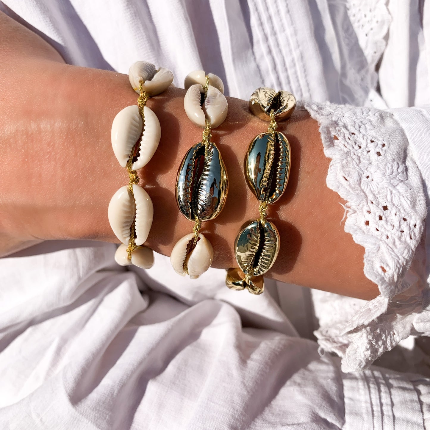 Bracelet coquillages vacances