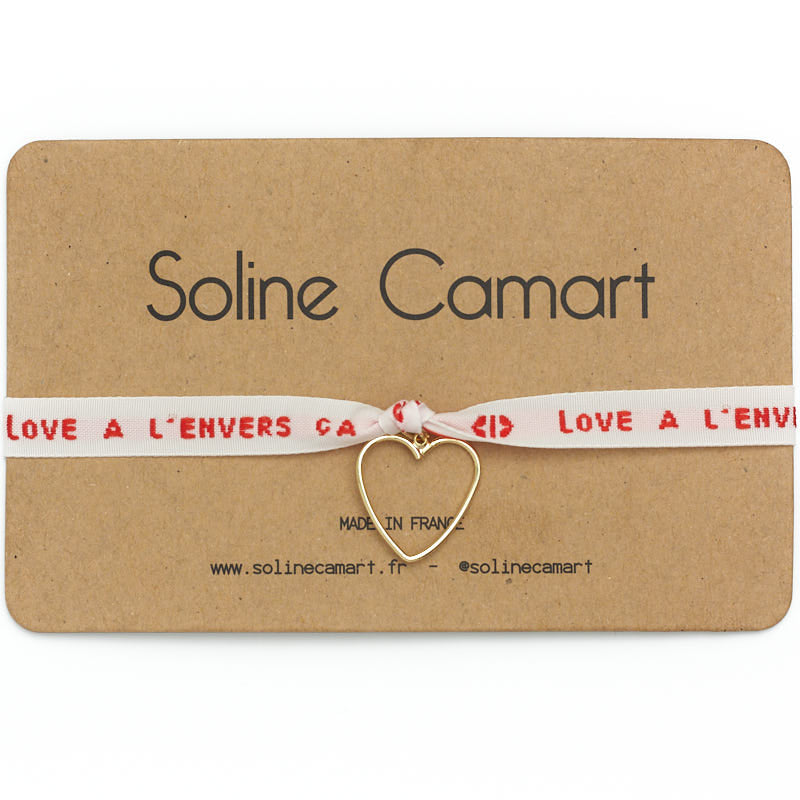Bracelet love a l envers ca fait velo