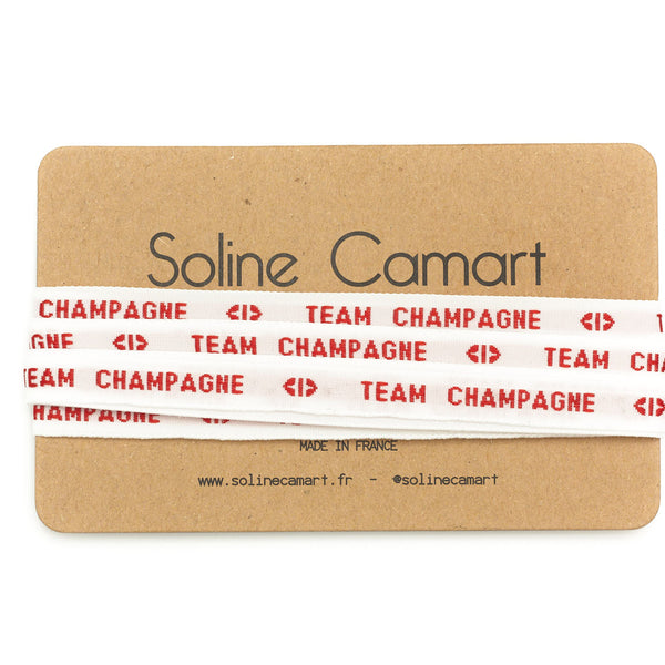 PAIRE DE LACETS : TEAM CHAMPAGNE - Rouge