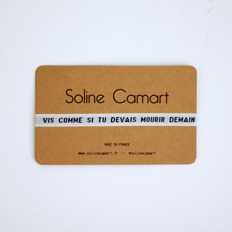 VIS COMME SI TU DEVAIS MOURIR DEMAIN