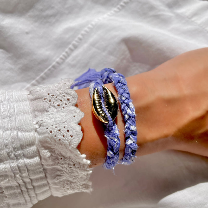 Bracelet Bandana & Coquillage Doré