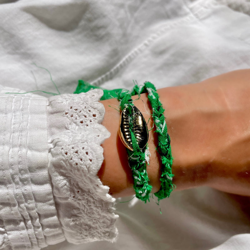 Bracelet Bandana & Coquillage Doré