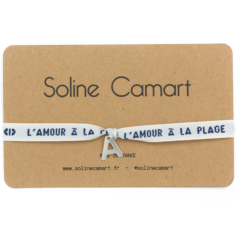 bracelet amour a la plage personnalise