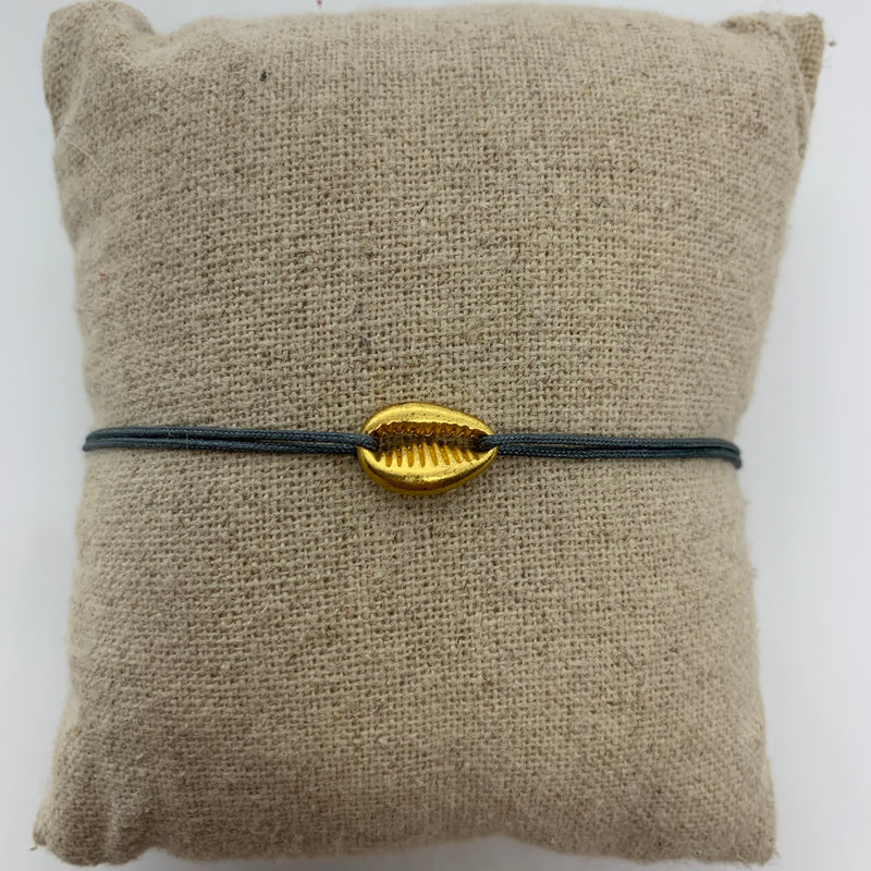 Bracelet coquillage doré bijou coquillage