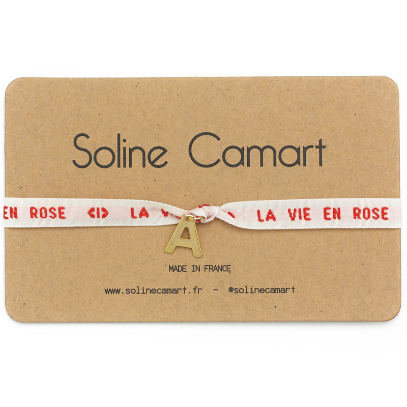 bracelet la vie en rose personnalise