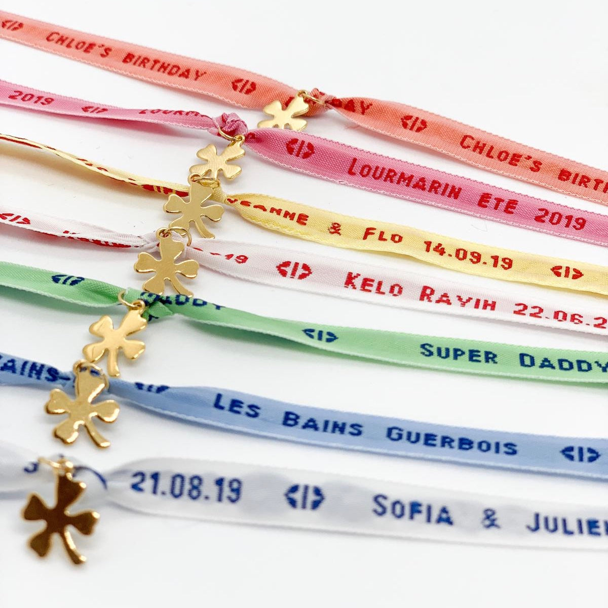 bracelet ruban a personnaliser 