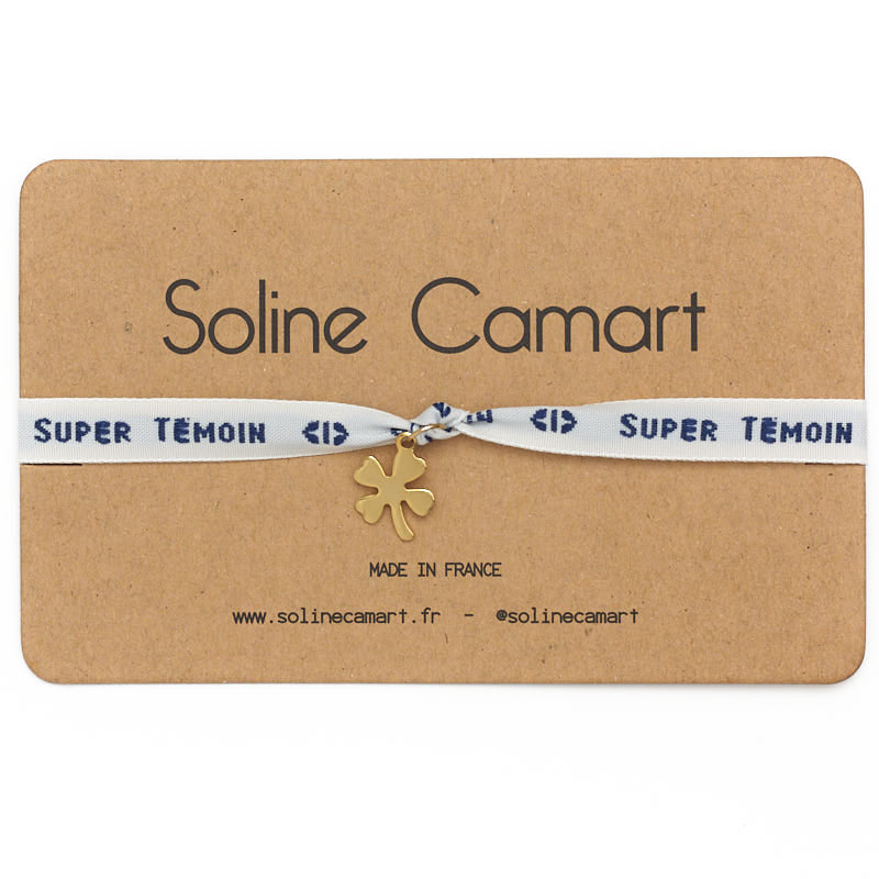 bracelet  temoin mariage message