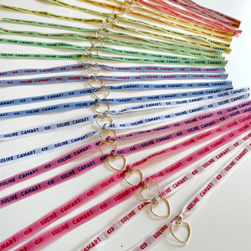 Bracelet à Personnaliser : Coeur Doré